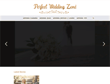 Tablet Screenshot of perfectweddingzone.com